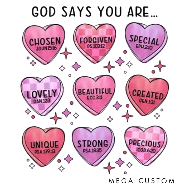 PersonalizedBible Verse Heart Shaped Letter Pillow with Custom Name Religious Home Decor Christian Gift Valentine Gift Encouragement Graphic 3D Print