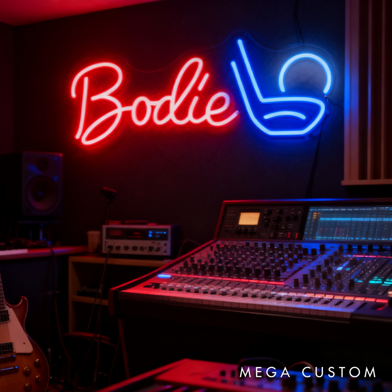 Personalized Golf Neon Sign with Custom Name for Golf Enthusiasts