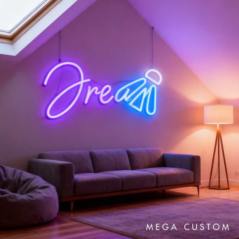 Personalized Badminton Neon Sign with Custom Name for Badminton Enthusiasts