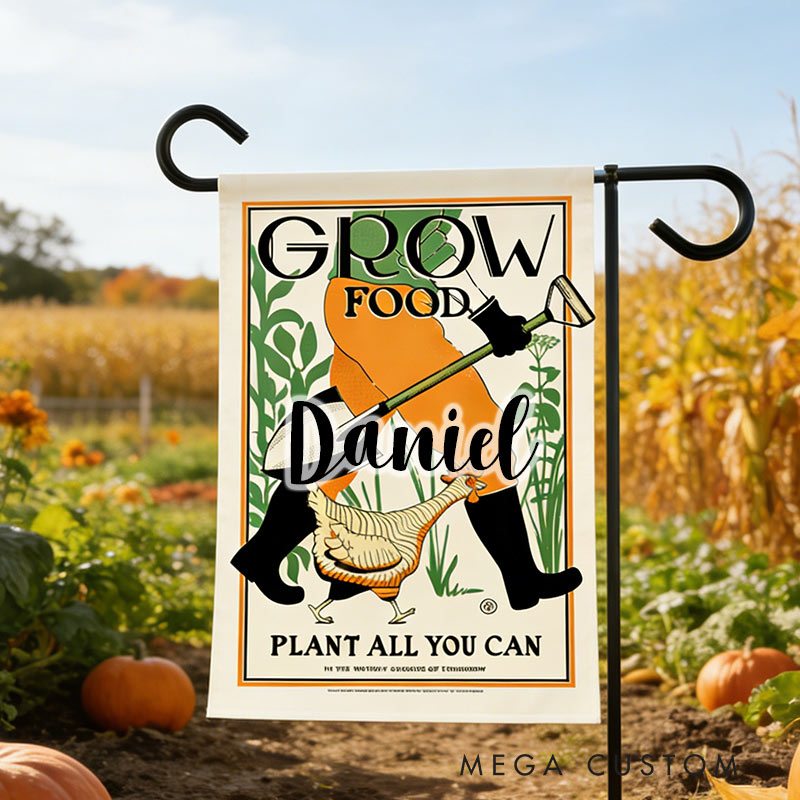 Personalized Victory Garden Flag Yard Flag Double Sided for Garden Lovers