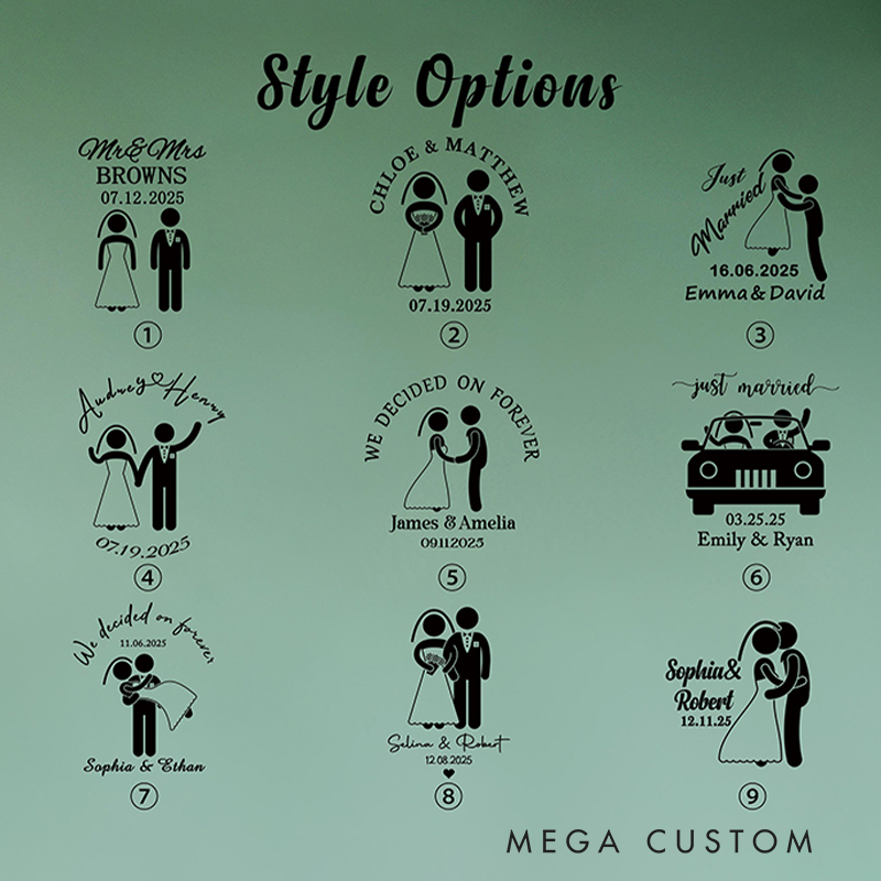 Personalized Wedding Golf Ball with "Forever" Design and Custom Details for Newlyweds Weddings Gifts