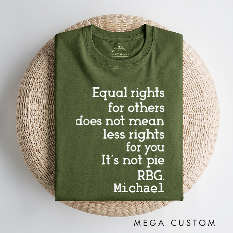 Personalized Classic Car T-Shirt Custom Equal Rights Design T-Shirt Citizen Rights Tee