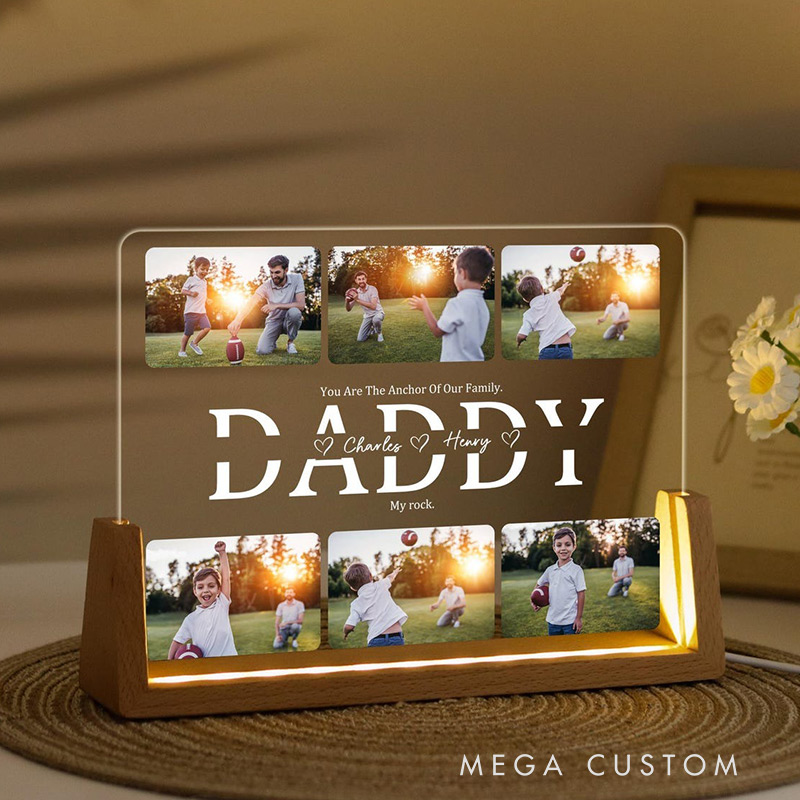 Personalized Photo Night Light Photo Collage LED Light Custom Photo Lamp Mother's Day Gift Birthday Gift for Mom