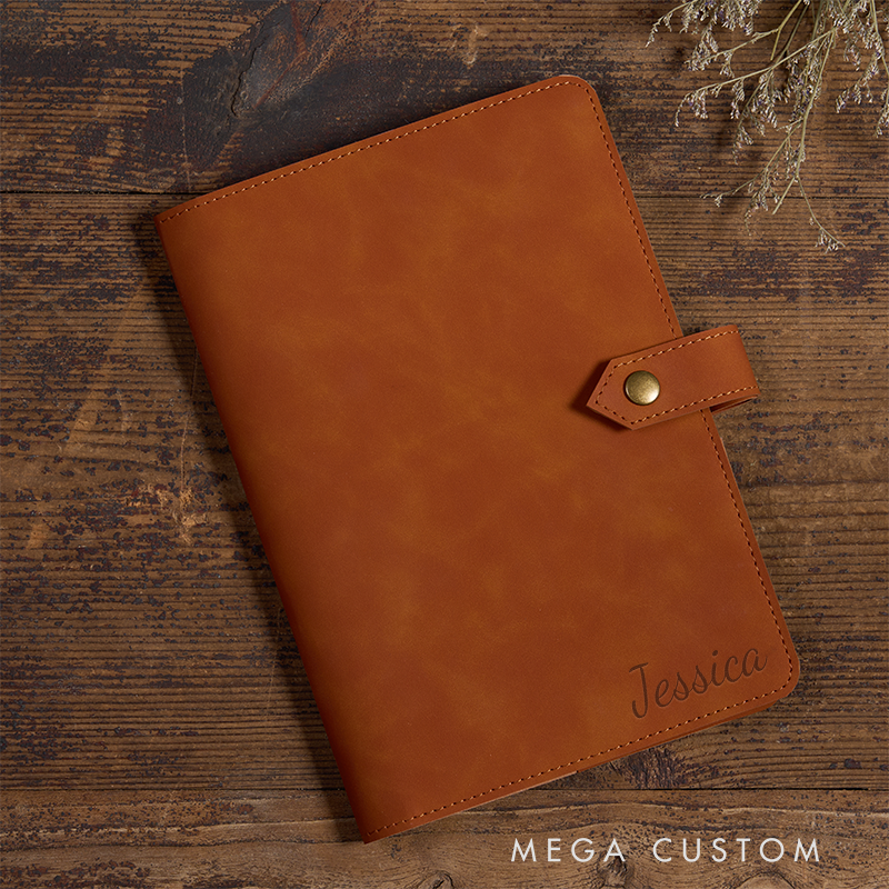 Personalized Leather Notebook Custom Leather Journal Personalised Leather Notebook Initial Notebook Gifts