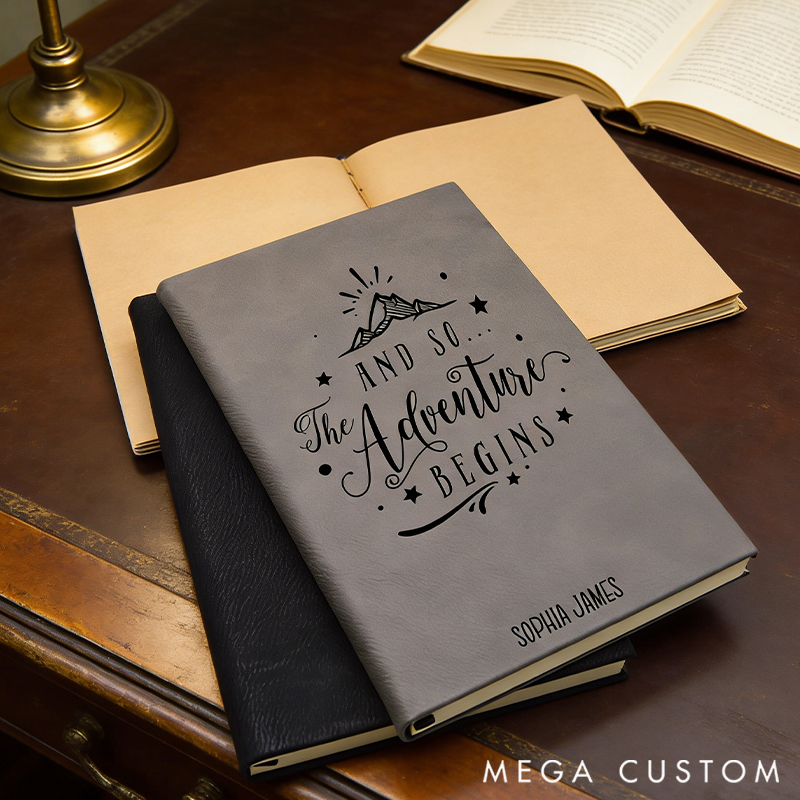 Personalized Adventure Journal Gift Custom Book World Travel Journal Travel Lover Gift for Couple Valentines Gift