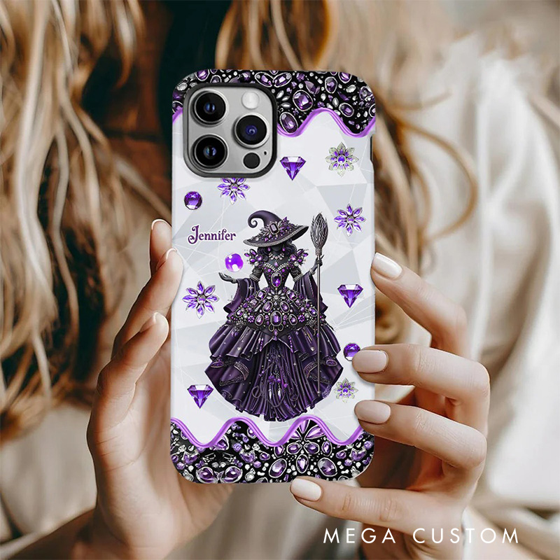 Personalized 2D Flat Witch Dream Phone Case Magic Lover iPhone Case Witchcore Gift