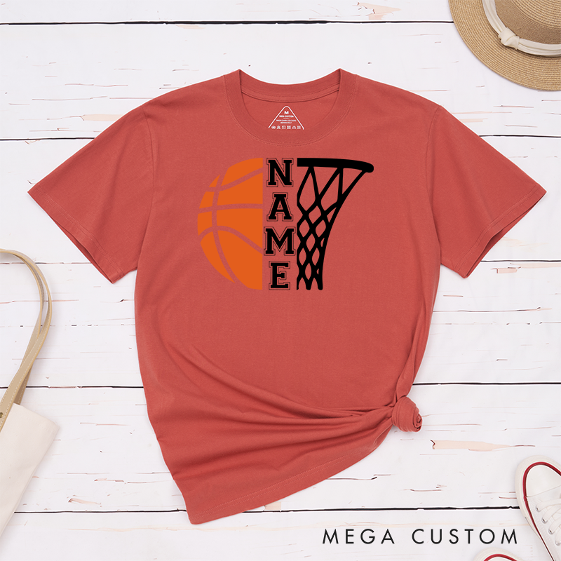 Personalized Basketball T-Shirt with Your Name for Men and Women