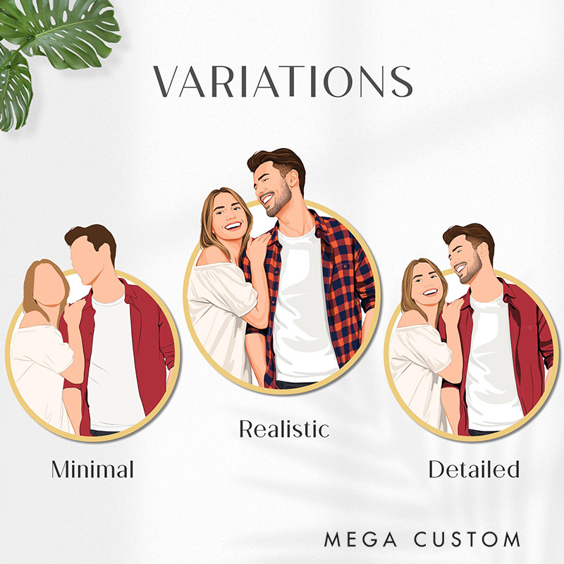 Personalized Family Portrait Custom Add Deceased Loved One Memorial Gift Merge Photos Gift for Family