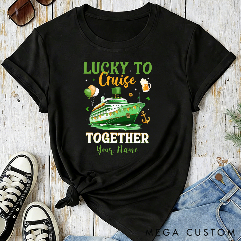 Personalized Cruising Together Classic T-shirts for St Patricks Day Saint Patricks Cruise Shirt St Pattys Day Cruise Gift Cruise Lover Gift