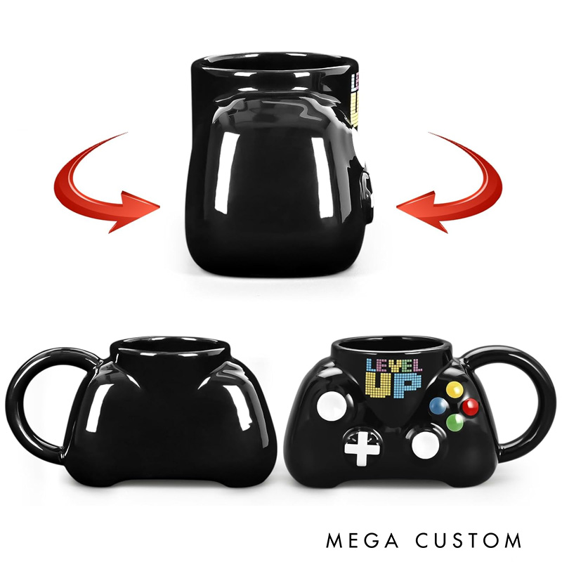 Personalized Gamer Controller Mug Custom Teenagers and Boys Gamer Coffee Cups Gamer Gift for Brother Boyfriend