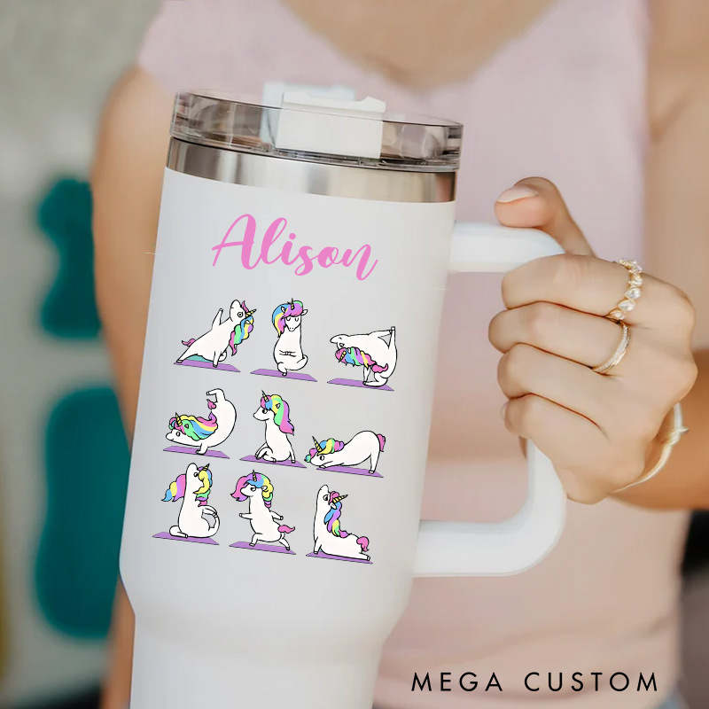 Personalized Humor Yoga Tumbler Custom Sports Yoga Tumbler Retreat Yoga Teacher Gift for Her Women