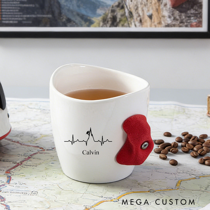 Personalized Rock Climbing-Themed Mug Outdoor Rock Climbing Enthusiasts Mug Climber Gift for Her Him
