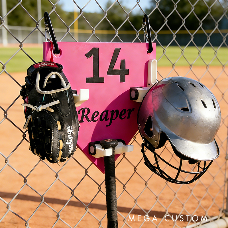 Personalized 3D Printed Dugout Organizer for Baseball and Softball Players   