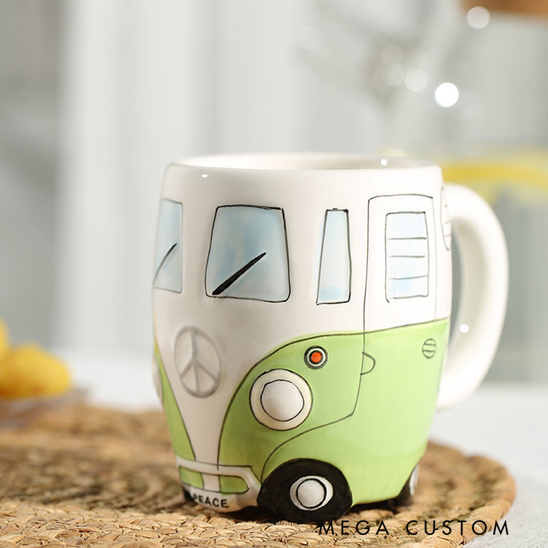 Personalized Camper Van Mug Custom Outdoor Camping Lover Mug Gift for Outdoor Adventure