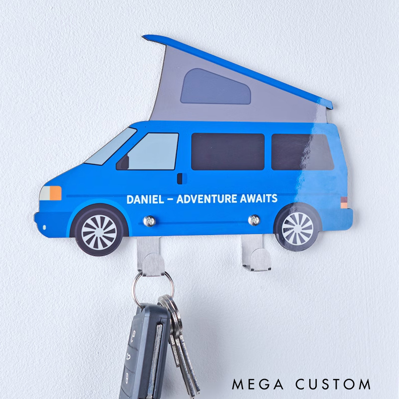 Personalised Campervan Key Hook Custom Rv Key Hook Campervan Wall Decor Outdoor Adventure Lover Gift