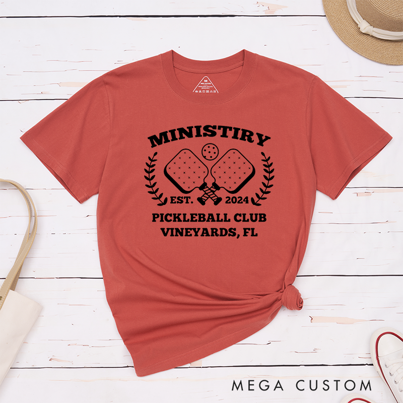 Personalized Pickleball Team T-Shirt with Custom Your Team Name and Year