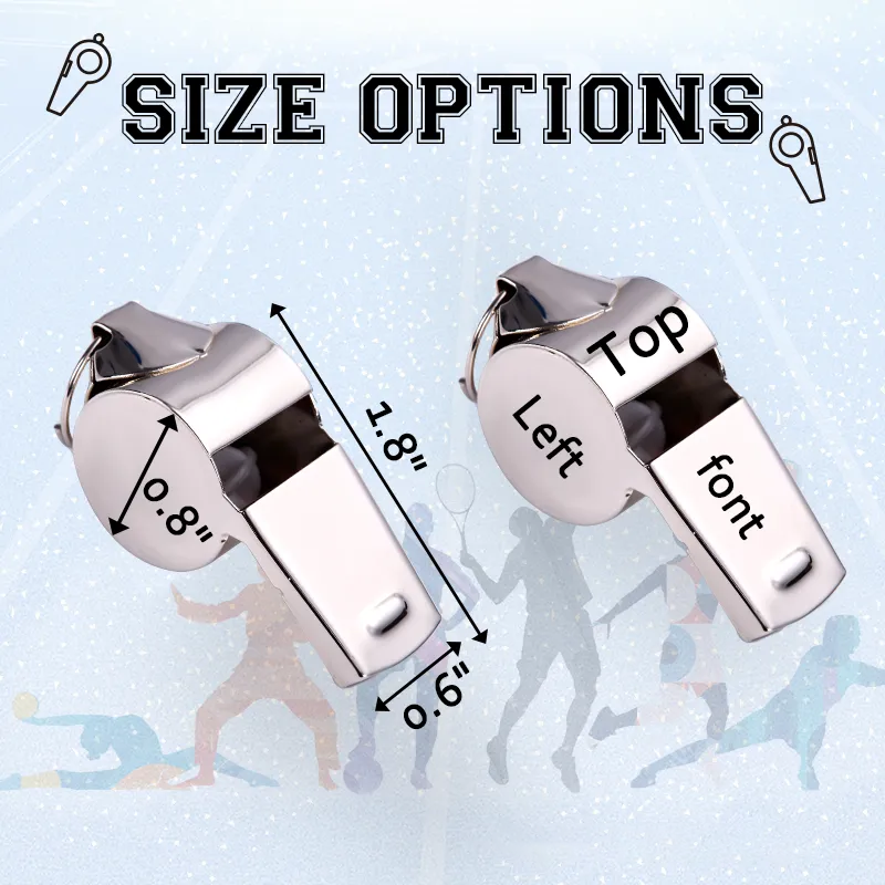 Personalized Coach Whistle with Custom Engraving, Perfect Gift for Coaches, Referees, and Sports Enthusiasts