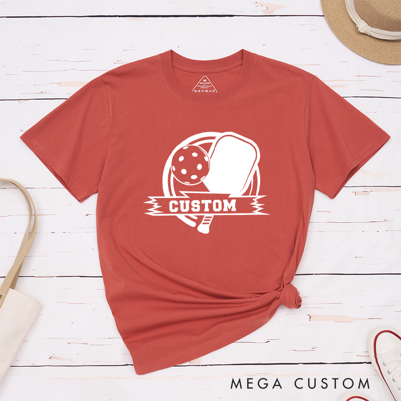 Personalized Pickleball T-Shirt with Customize Your Design Number or Text - Play with Style and Pride