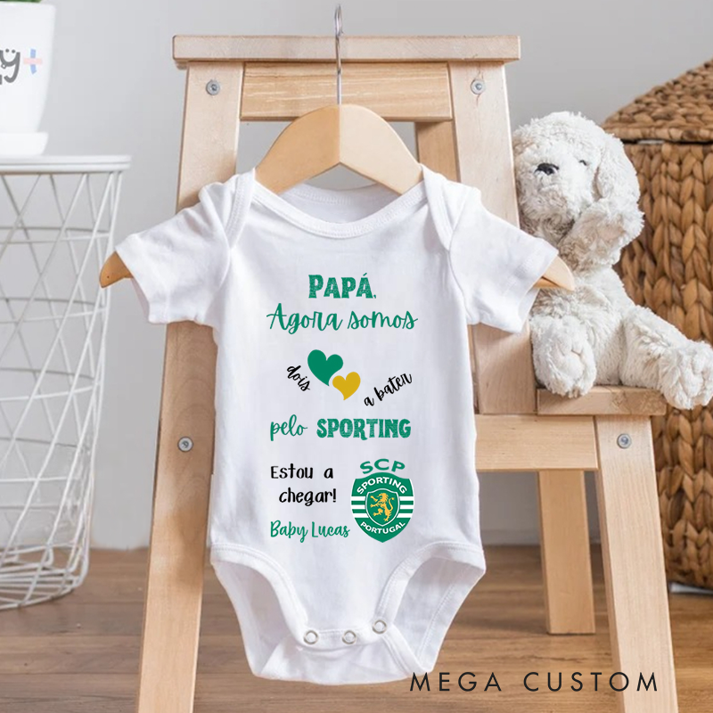 Personalized Body Sporting I'm Not Born Yet and I'm Already Sporting Baby Onesie Father's Day Gifts