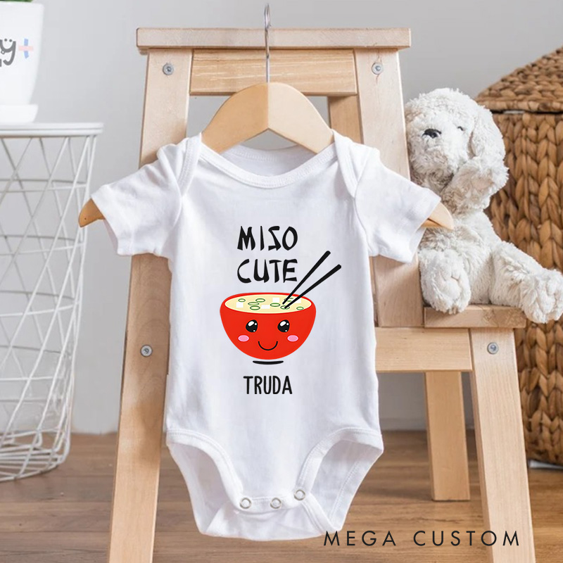 Personalized Cute Sushi Baby Onesie Baby Boys Girls Funny Gift