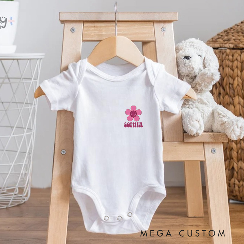 Personalized Just A Girl Who Loves Her Daddy Baby Onesie First Father’s Day Gift