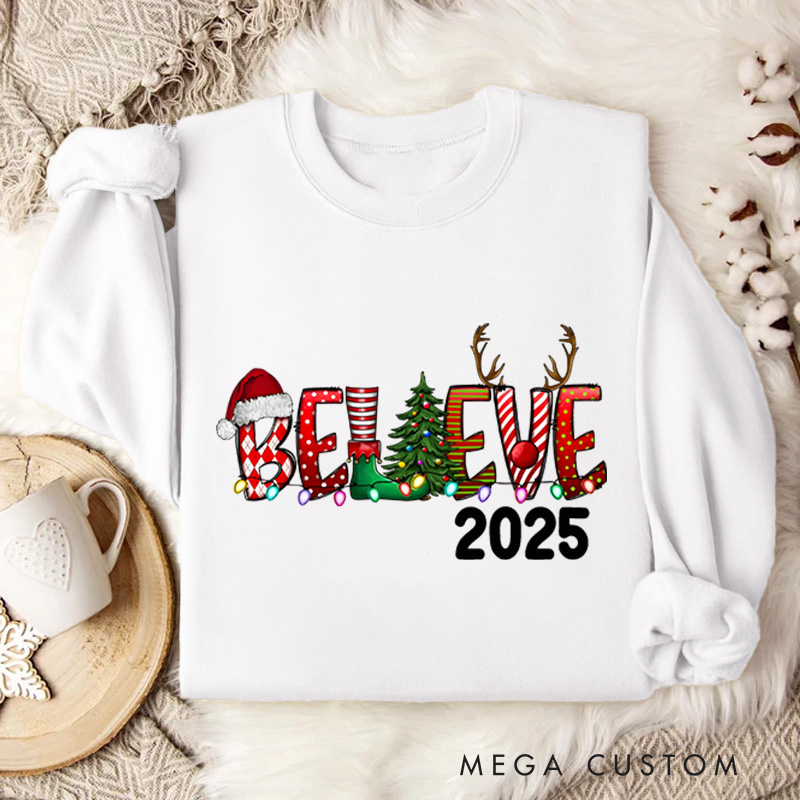 Personalized Christmas Sweatshirt with Name Christmas Gifts Christmas Matching Sweatshirt 