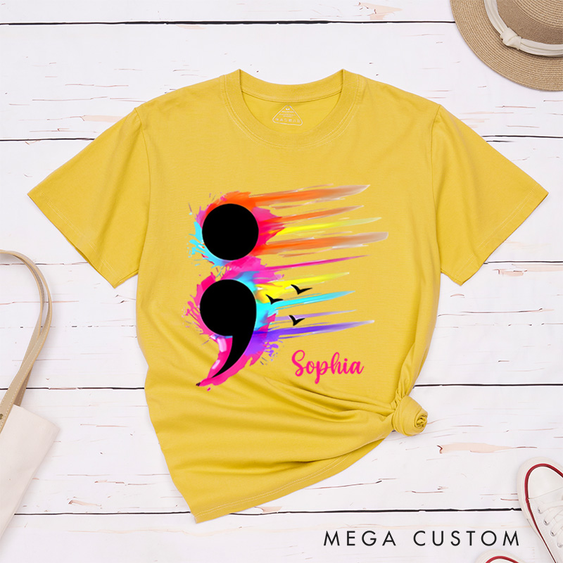 Personalized Suicide Prevention Awareness T-shirt Mental Health Gift