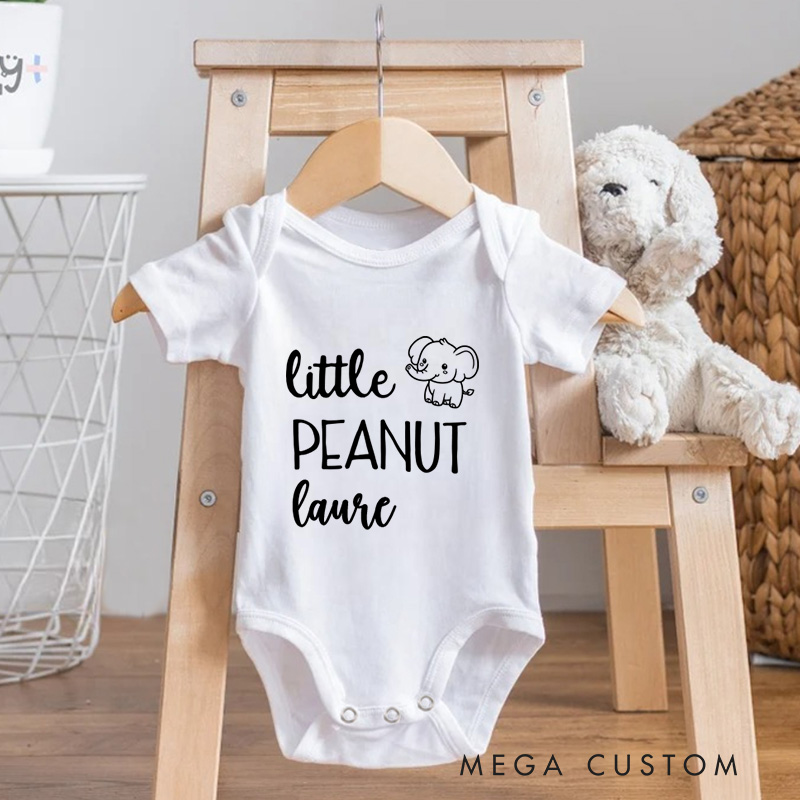 Personalized Little Peanut Baby Onesie Baby Shower Gift Unisex Newborn Baby Gift