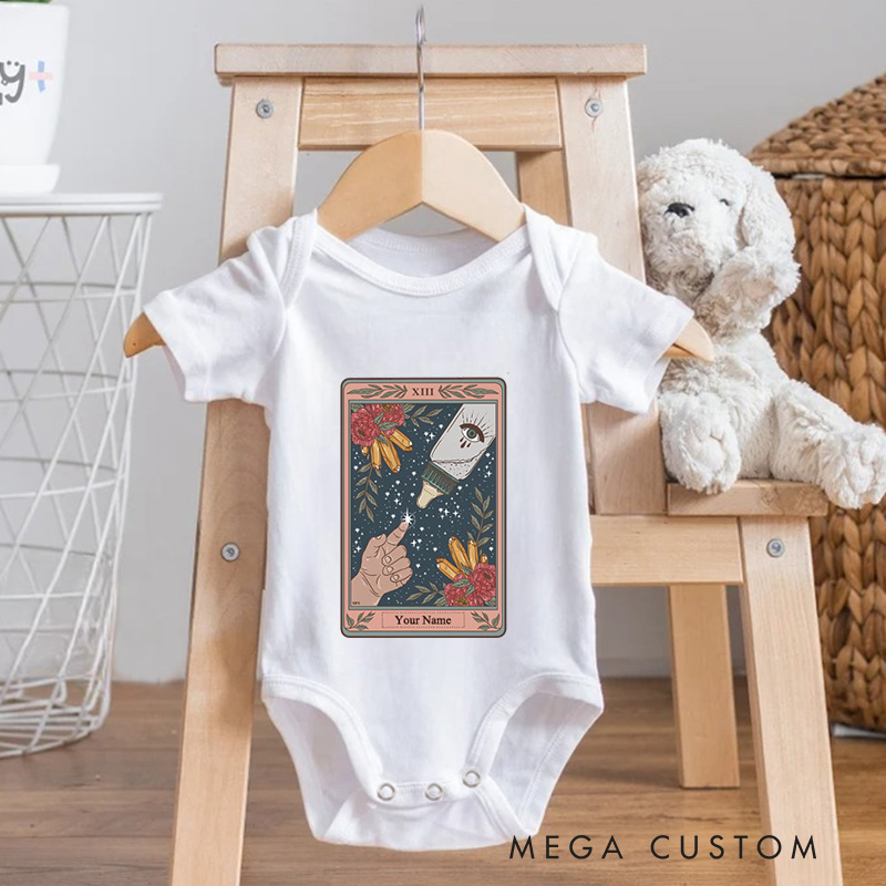 Personalized The Bottle Tarot Card Baby Onesie Baby Breastfeeding Tarot Gift