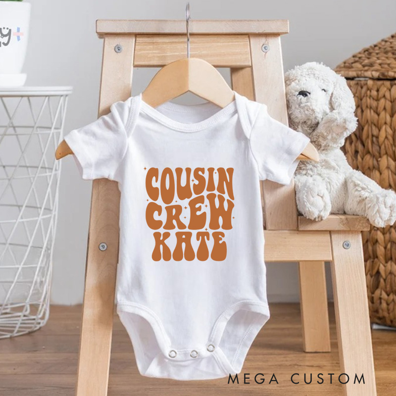 Personalized Cousin Crew Baby Onesie Cute Cousin Gift Funny Baby Gift