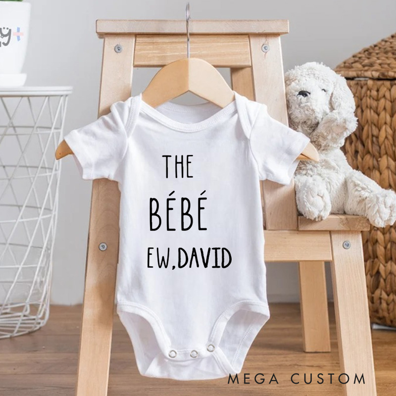 Personalized The Bebe Baby Onesie with Your Name Funny Baby Gift