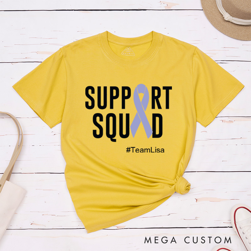 Personalized Support Squad Esophageal Cancer Cancer Awareness Fighter T-Shirt
