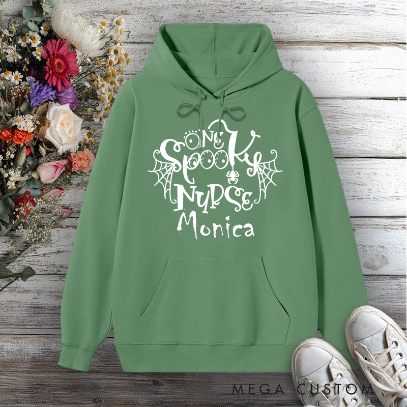 Personalized Hoodies for Nurse One Spooky Nurse Design Hoodies