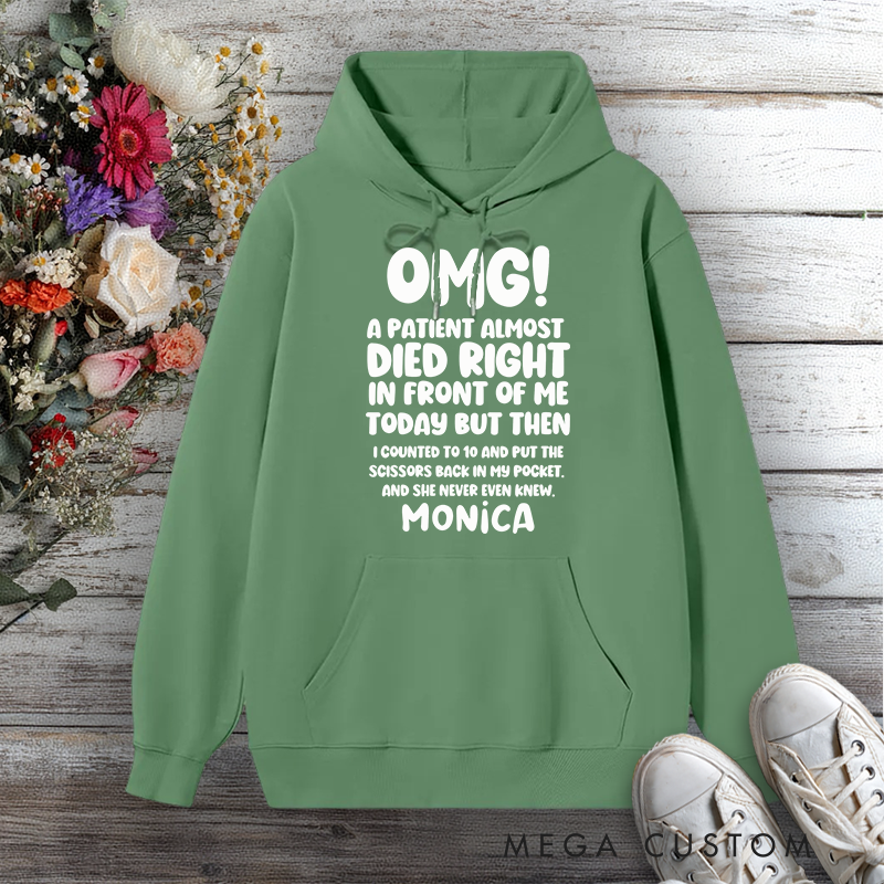 Personalized Hoodies for Nurse OMG Nurse Humor Design Hoodies International Nurse Day Gift