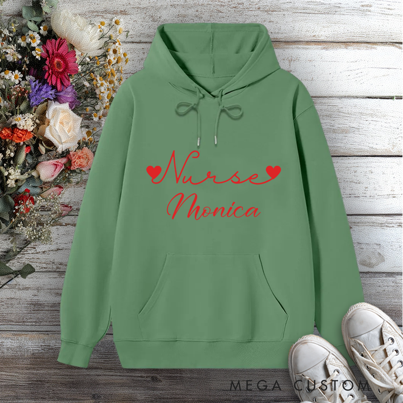 Personalized Hoodies for Nurse Elegant Nurse Love Design Hoodies International Nurse Day Gift