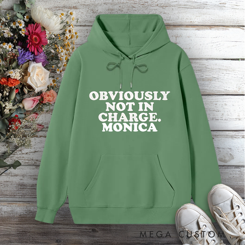 Personalized Hoodies for Nurse Obviously Not in Charge Design Hoodies International Nurse Day Gift