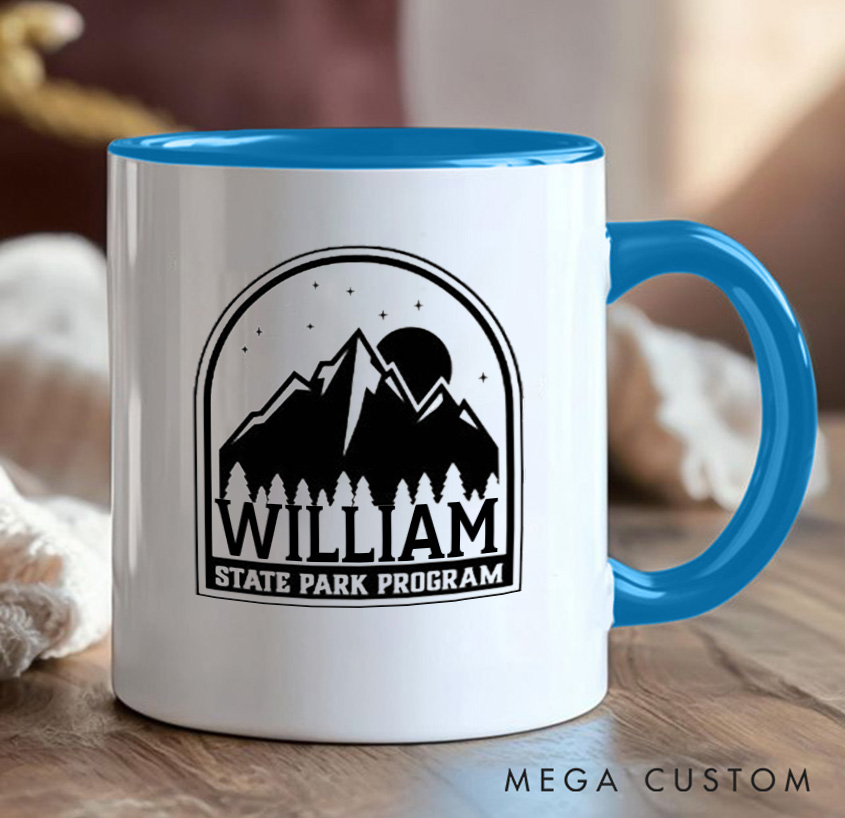 Personalized State Park Program Mug Mountain Adventurers Camping Hiking Mug Gift for Outdoors Nature Lovers