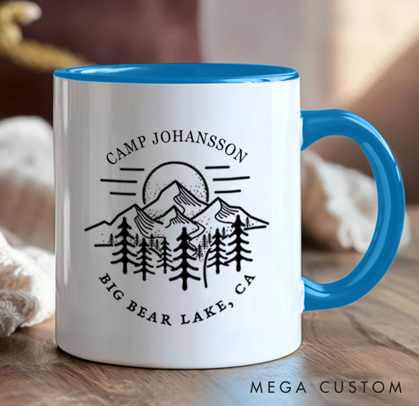 Personalized Hiking Camping Mug Mountain Adventure Mug Gift for Outdoors Nature Lovers