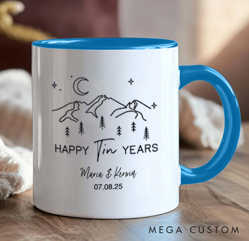 Personalized Carabiner Mountain Mug Couple Adventure Mountains Camping Hiking Mug Gift for Outdoors Lovers