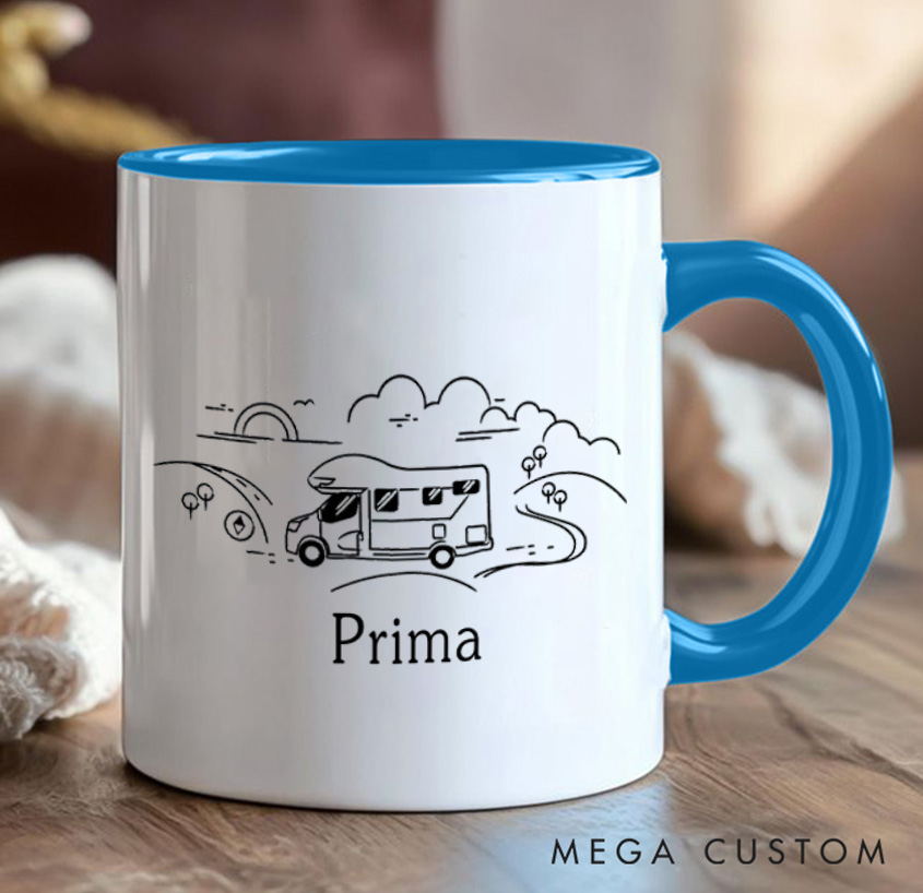 Personalized Camping Hiking Mug Adventure Mountain Mug Gift for Outdoors Travel Lovers