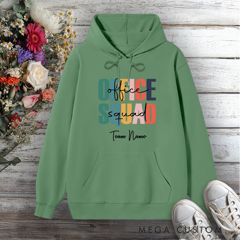 Personalized Hoodies for Office Squad Team Name Edition Gift for Office Worker