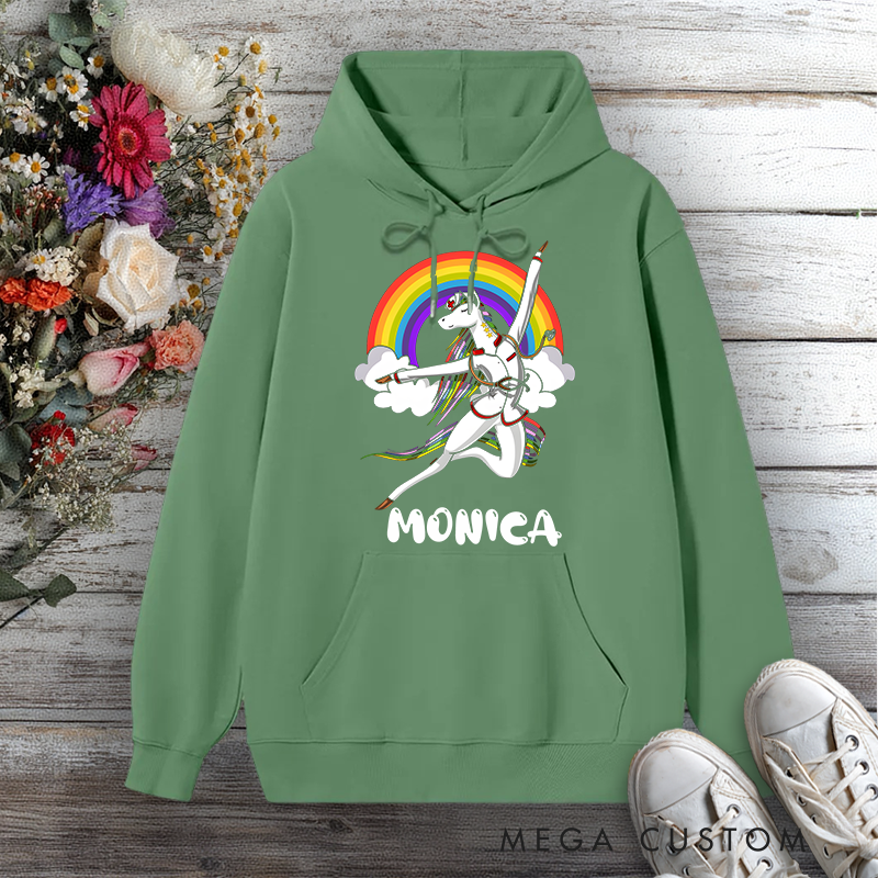 Personalized Hoodies for Nurse Magical Nurse Unicorn Design Hoodies International Nurse Day Gift