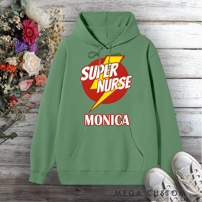 Personalized Hoodies for Nurse Super Nurse Design Hoodies International Nurse Day Gift