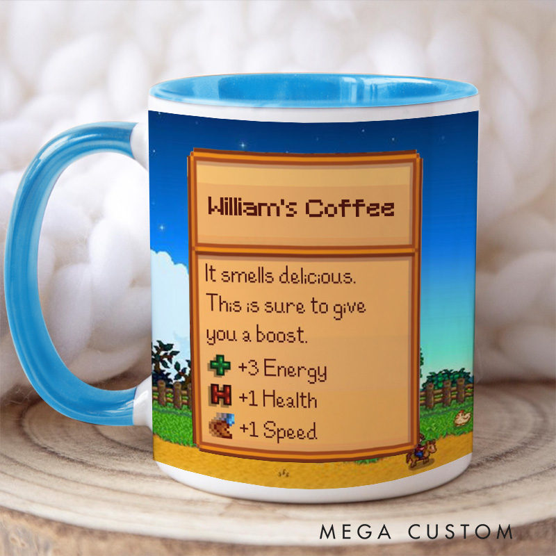 Personalized Valley Mug Farming Game Mug Farmer Valley Video Game Mug Gamer Gift Coffee Mug