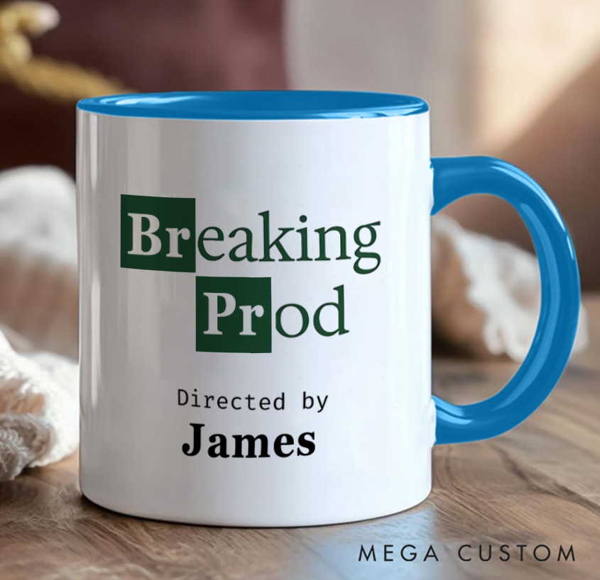 Personalized Breaking Prod Coffee Mug Programmer Technology Computer Enthusiasts Gift for Geek Nerd Lovers