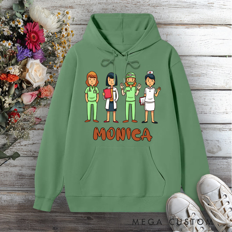 Personalized Hoodies for Nurse Healthcare Heroes Team Design Hoodies International Nurse Day Gift