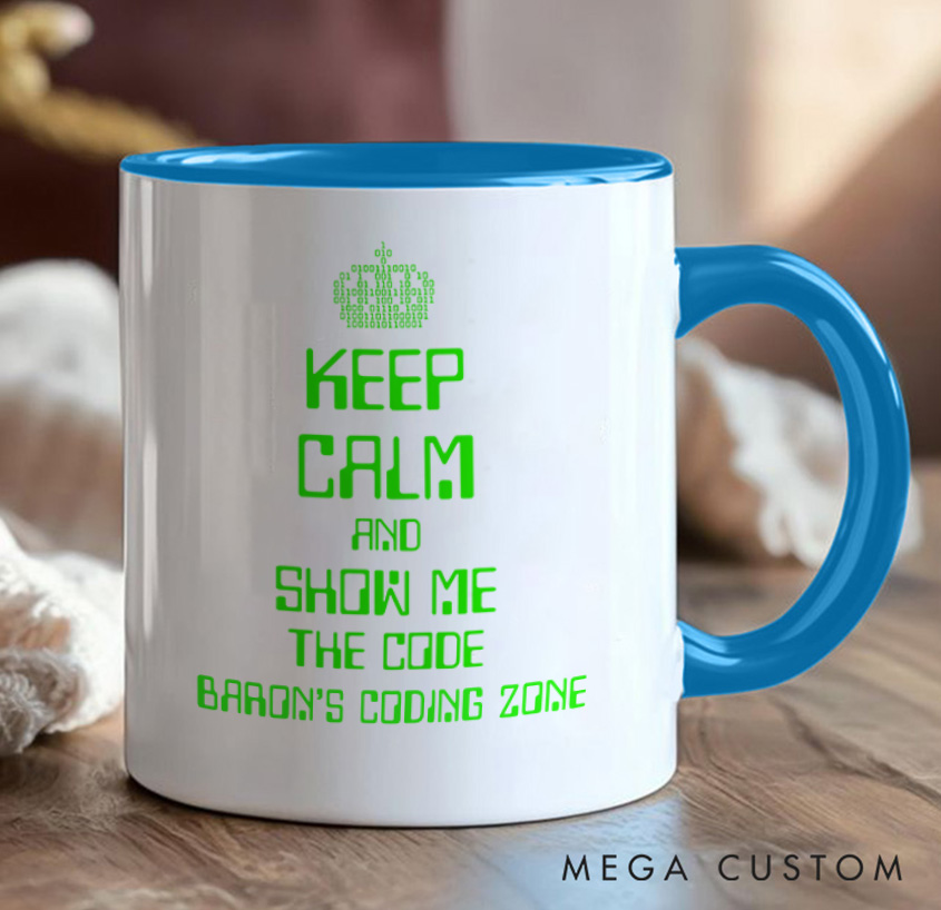 Personalized Keep Calm And Show Me The Code Mug A Programmer's Motto Mug Technology Computer Coffee Cup Shirt Gift Geek Nerd