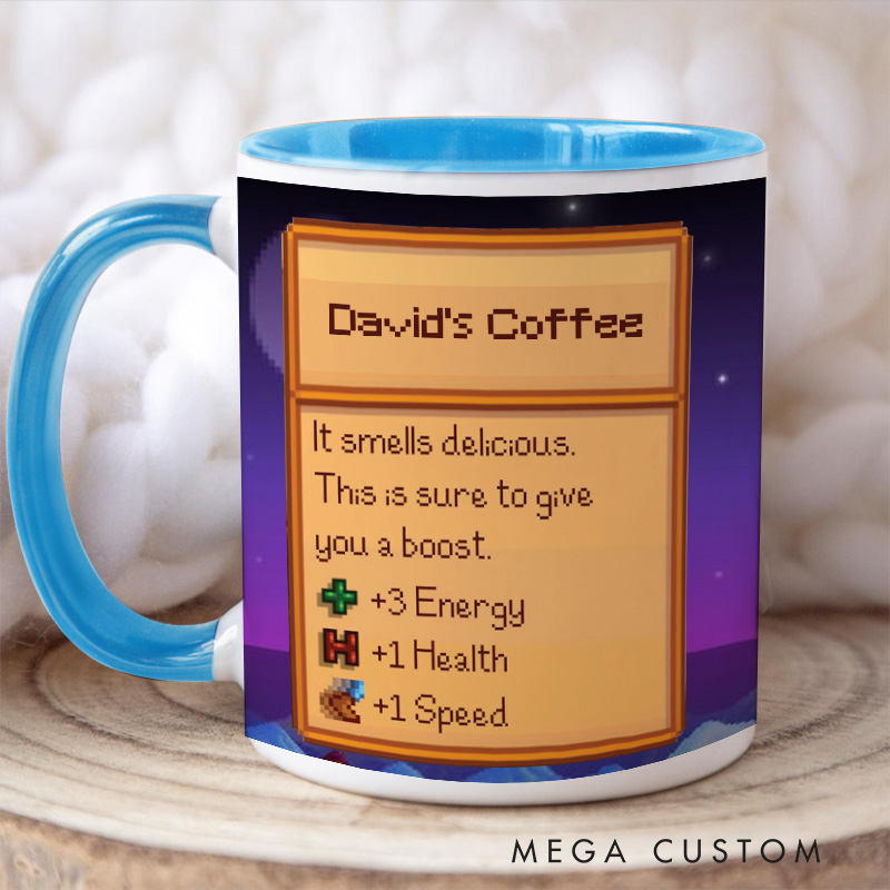 Personalized Valley Night Mug Farming Game Mug Farmer Valley Video Game Mug Gamer Gift Coffee Mug