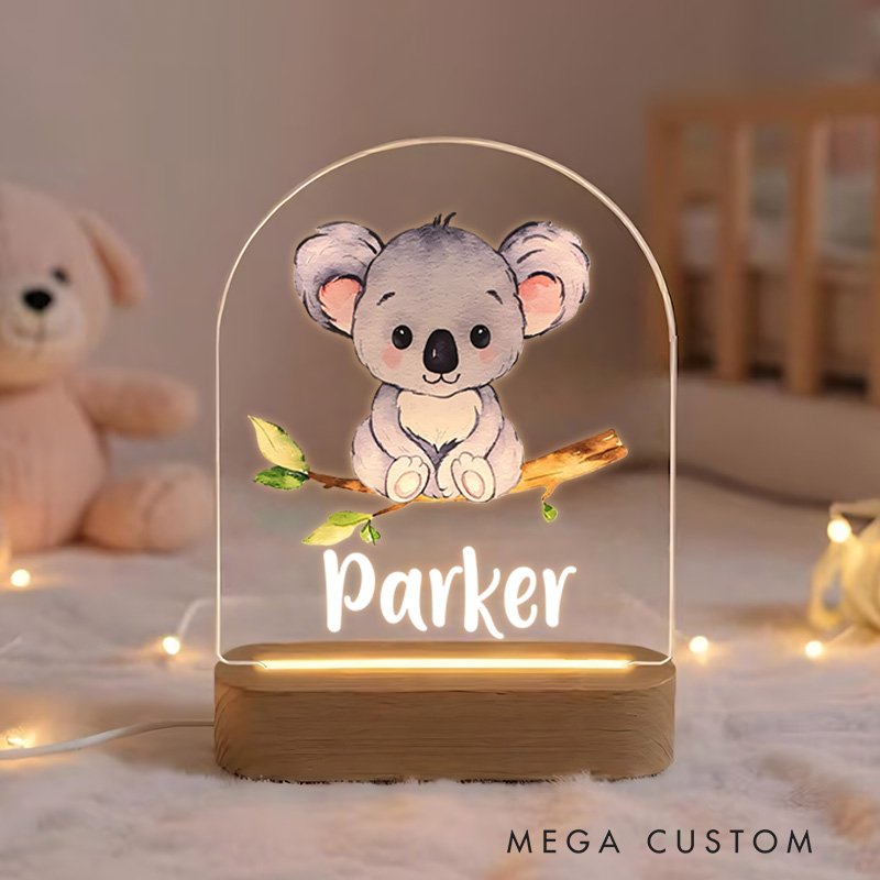 Personalized Koala Soft Light Night Light New Baby Girl Boy Gift