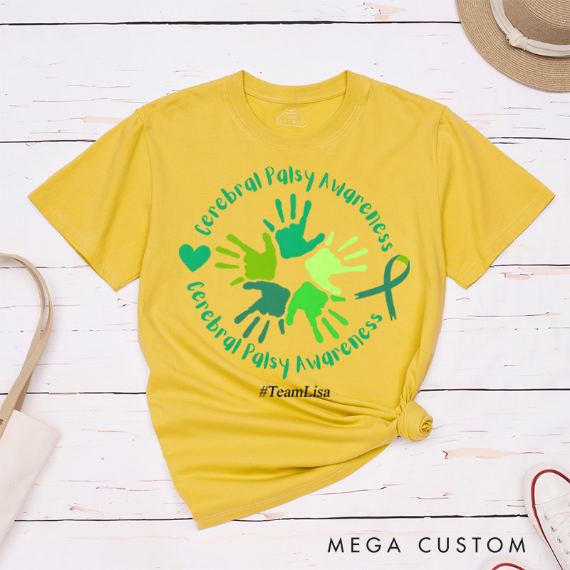 Personalized Cerebral Palsy Awareness Survivor T-Shirt